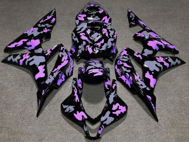 Shop 2007-2008 Honda CBR600RR Motorcycle Fairings - Purple Grey Camouflage