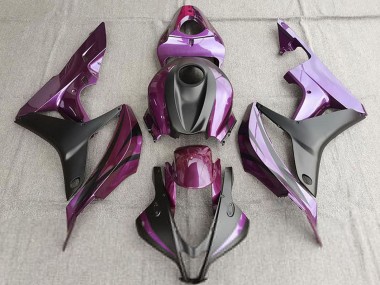 Shop 2007-2008 Honda CBR600RR Motorcycle Fairing - Purple Matte Black