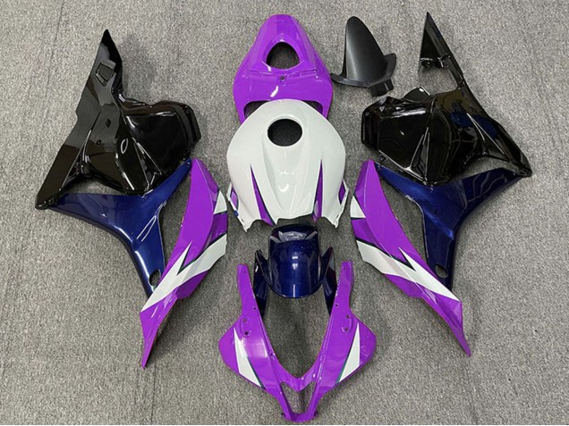 2009-2012 Honda CBR600RR Motorcycle Fairings - White Purple Blue Glossy Black