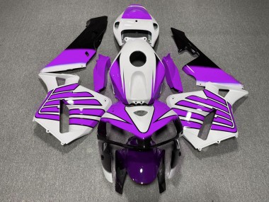Shop 2005-2006 Honda CBR600RR Motorcycle Fairings - Purple and White Wings