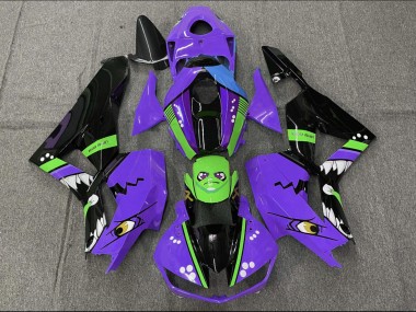 Shop 2013-2026 Honda CBR600RR Motorcycle Fairings - Purple Green Blue Glossy Black Shark