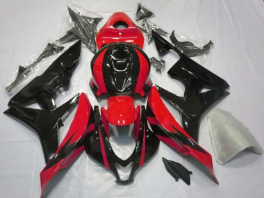Shop 2007-2008 Honda CBR600RR Motorcycle Fairings - Red Glossy Black OEM Style