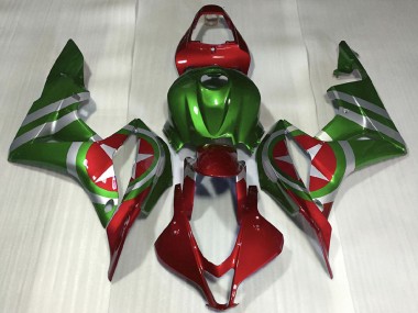 Shop 2007-2008 Honda CBR600RR Motorcycle Fairings - Red Green Captain America