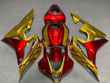 Shop 2007-2008 Honda CBR600RR Motorcycle Fairings - Gold Red