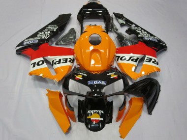 Shop 2003-2004 Honda CBR600RR Complete Motorcycle Fairings - Orange White Red Glossy Black Repsol