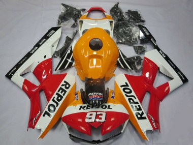 Shop 2013-2026 Honda CBR600RR Motorcycle Fairings - Orange White Red Glossy Black Repsol 93