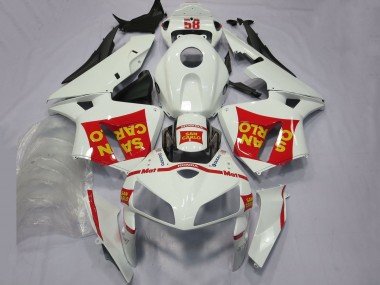 Shop 2005-2006 Honda CBR600RR Motorcycle Fairings - White Red Yellow San Carlo 58