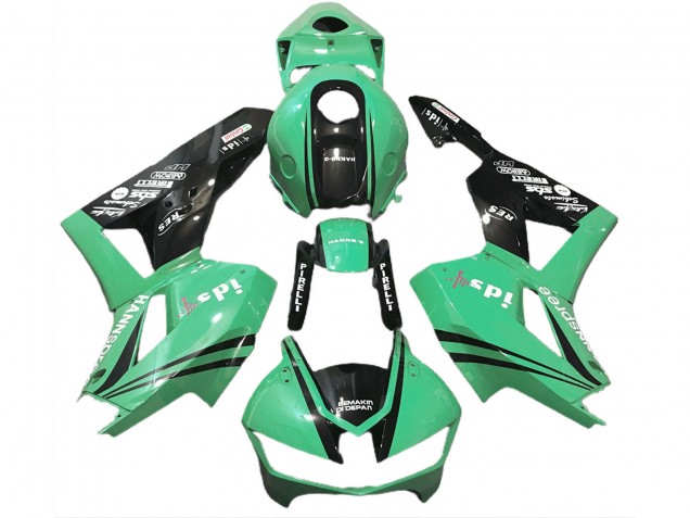 2013-2026 Honda CBR600RR Motorcycle Fairings - Green Glossy Black