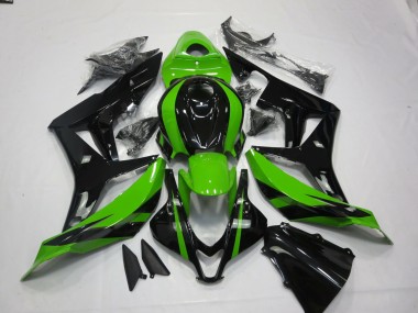 Shop 2007-2008 Honda CBR600RR Motorcycle Fairings - Green Glossy Black