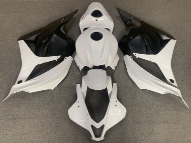 Shop 2009-2012 Honda CBR600RR Motorcycle Fairings - White Matte Black