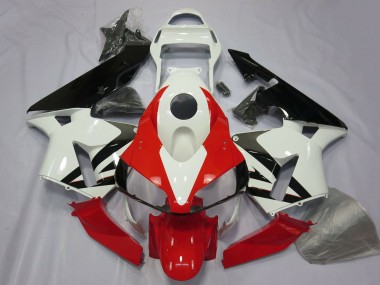 Shop 2003-2004 Honda CBR600RR Motorcycle Fairing - White Red Glossy Black