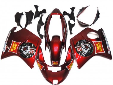 Shop 1996-2007 Honda CBR1100XX Blackbird Motorcycle Fairings - Red Yellow San Carlo