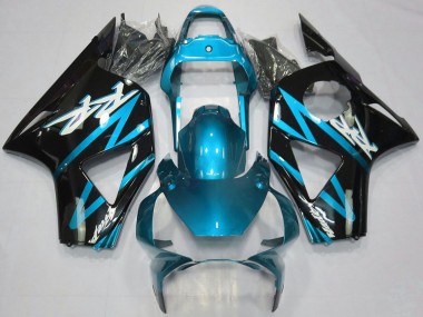 Shop 2002-2003 Honda CBR954RR Motorcycle Fairings - Light Blue Glossy Black