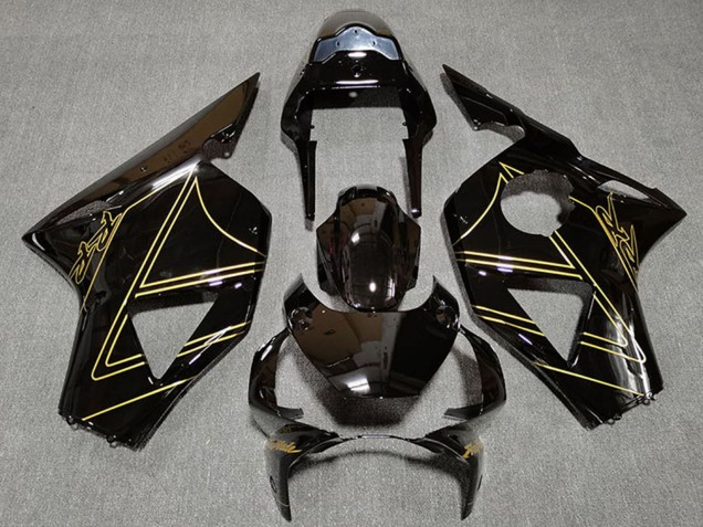 2002-2003 Honda CBR954RR Motorcycle Fairings - Glossy Black Gold