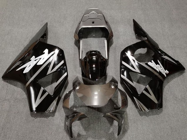2002-2003 Honda CBR954RR Motorcycle Fairings - Silver Glossy Black