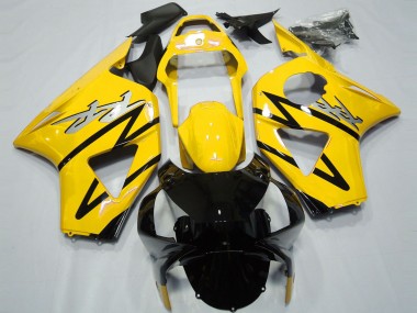 Shop 2002-2003 Honda CBR954RR Motorcycle Fairings - Yellow Glossy Black CBR Style