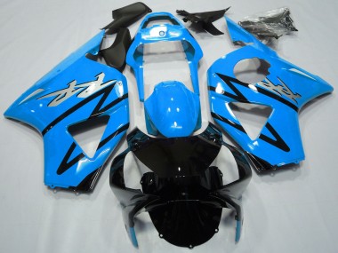 Shop 2002-2003 Honda CBR954RR Motorcycle Fairings - Light Blue Glossy Black CBR Style