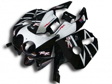 Shop 1990-1998 Honda CBR250RR Motorcycle Fairings - Glossy Black White RR