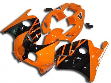 Shop 1990-1998 Honda CBR250RR Motorcycle Fairings - Orange Glossy Black
