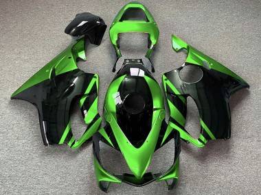 Shop 2001-2003 Honda CBR600 F4i Motorcycle Fairings - Green Glossy Black