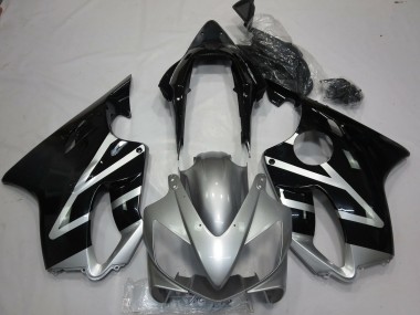Shop 2004-2007 Honda CBR600 F4i Motorcycle Fairings - Silver Glossy Black