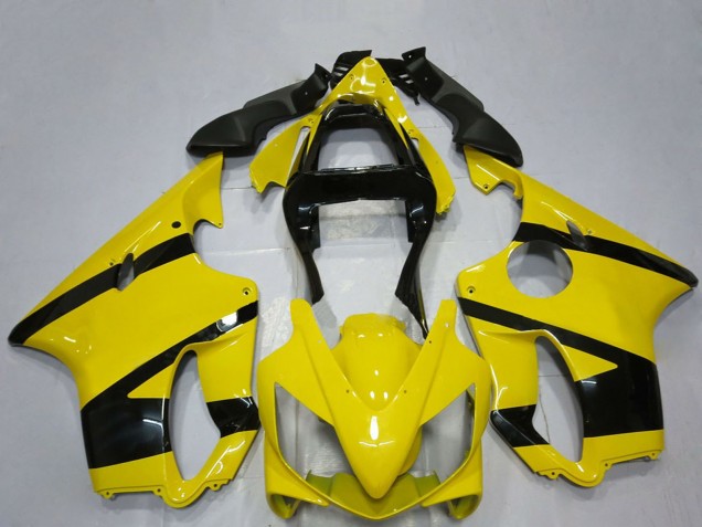 2001-2003 Honda CBR600 F4i Motorcycle Fairings - Yellow Glossy Black