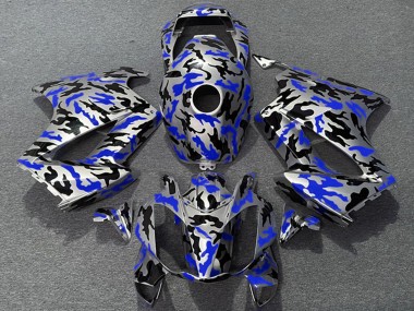 Shop 2002-2013 Honda VFR 800 Motorcycle Fairings - Blue Camouflage