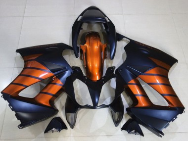 Shop 2002-2013 Honda VFR 800 Motorcycle Fairings - Orange Matte Blue Matte Black