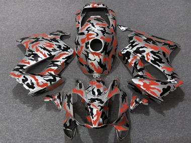 Shop 2002-2013 Honda VFR 800 Motorcycle Fairings - Red Camouflage