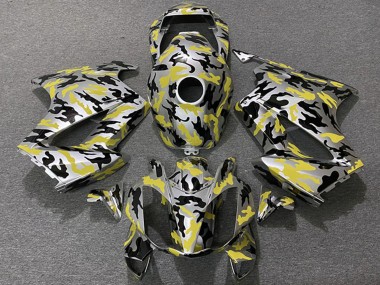 Shop 2002-2013 Honda VFR 800 Motorcycle Fairings - Yellow Camouflage