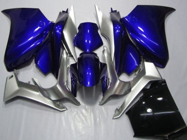 Shop 2010-2014 Honda VFR 1200 Motorcycle Fairings - Silver Blue