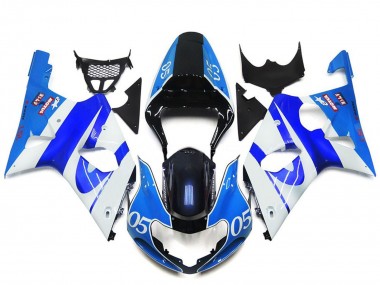 Shop 2000-2002 Suzuki GSXR 1000 Motorcycle Fairings - Blue White Black 05