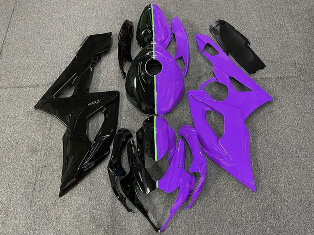 2005-2006 Suzuki GSXR 1000 Motorcycle Fairings - Glossy Black and Purple