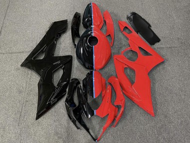 Shop 2005-2006 Suzuki GSXR 1000 Motorcycle Fairings - Glossy Black and Red