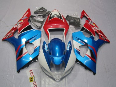Shop 2003-2004 Suzuki GSXR 1000 Motorcycle Fairings - Red Blue White