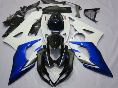 Shop 2005-2006 Suzuki GSXR 1000 Motorcycle Fairings - White Blue Black