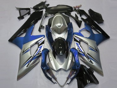 Shop 2005-2006 Suzuki GSXR 1000 Motorcycle Fairings - Blue Silver Black
