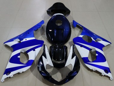 Shop 2000-2002 Suzuki GSXR 1000 Motorcycle Fairings - Blue White Black