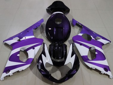 Shop 2000-2002 Suzuki GSXR 1000 Motorcycle Fairings - Purple White Black