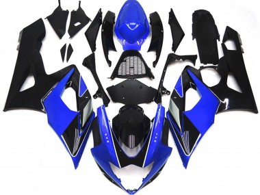 Shop 2005-2006 Suzuki GSXR 1000 Motorcycle Fairings - Blue Glossy Black