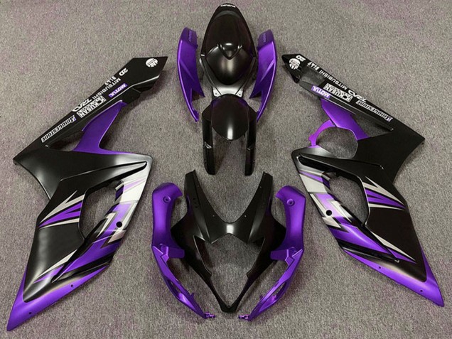 2005-2006 Suzuki GSXR 1000 Motorcycle Fairing - Matte Black Purple