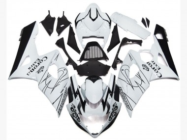 Shop 2005-2006 Suzuki GSXR 1000 Motorcycle Fairings - White Black Corona OEM Style