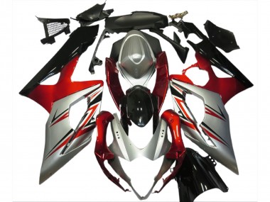 Shop 2005-2006 Suzuki GSXR 1000 Motorcycle Fairings - Red Silver Black
