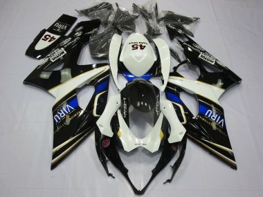 Shop 2005-2006 Suzuki GSXR 1000 Motorcycle Fairings - White Blue Black Yellow Viru