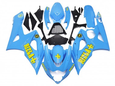 Shop 2005-2006 Suzuki GSXR 1000 Motorcycle Fairings - Blue Yellow Rizla