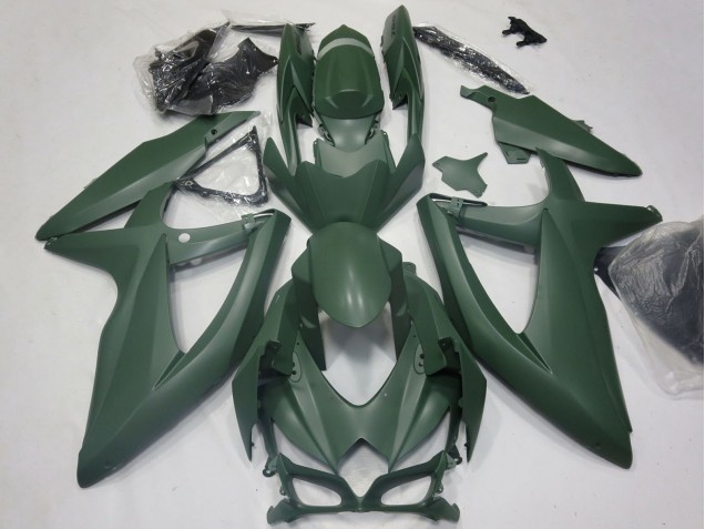 2008-2010 Suzuki GSXR 600 / GSXR 750 Motorcycle Fairings - Army Green