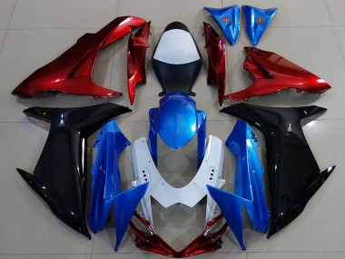 Shop 2011-2024 Suzuki GSXR 600 / GSXR 750 Motorcycle Fairings - White Blue Red Black