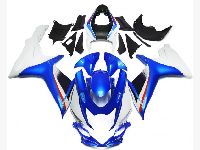 2011-2024 Suzuki GSXR 600 / GSXR 750 Motorcycle Fairings - White Blue Red