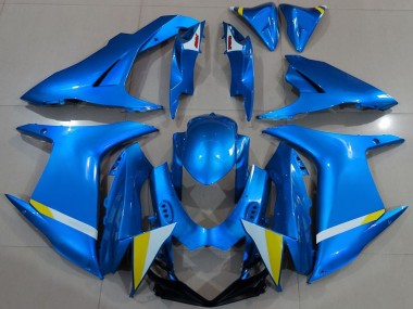Shop 2011-2024 Suzuki GSXR 600 / GSXR 750 Motorcycle Fairing - Blue White Yellow
