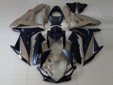 Shop 2011-2024 Suzuki GSXR 600 / GSXR 750 Motorcycle Fairings - Grey Glossy Black Matte Black